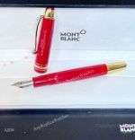 New 2024 Mont Blanc Meisterstuck 100 Year Fountian Gold-Red Pen